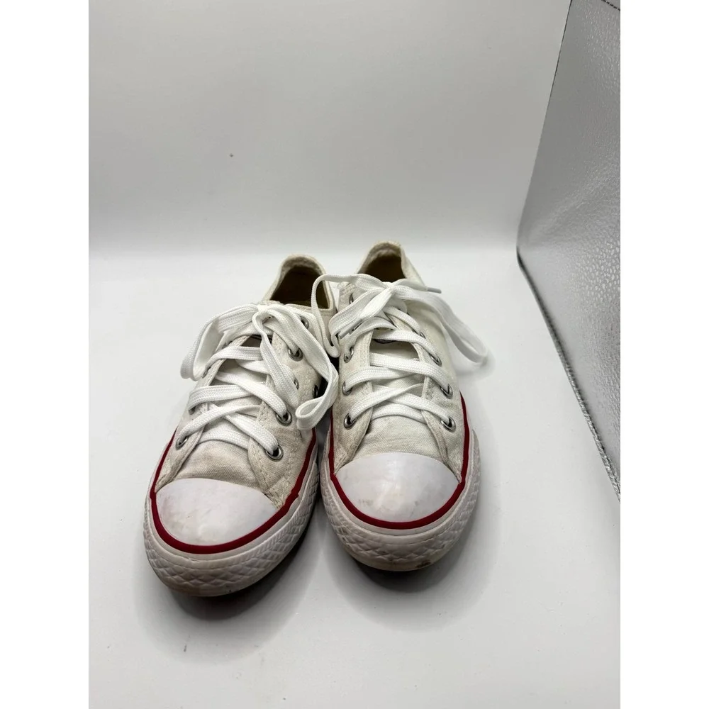 Converse Chuck Taylor All Star Low GS 3J256 Youth‎ 2 Sneaker White Canvas Shoes